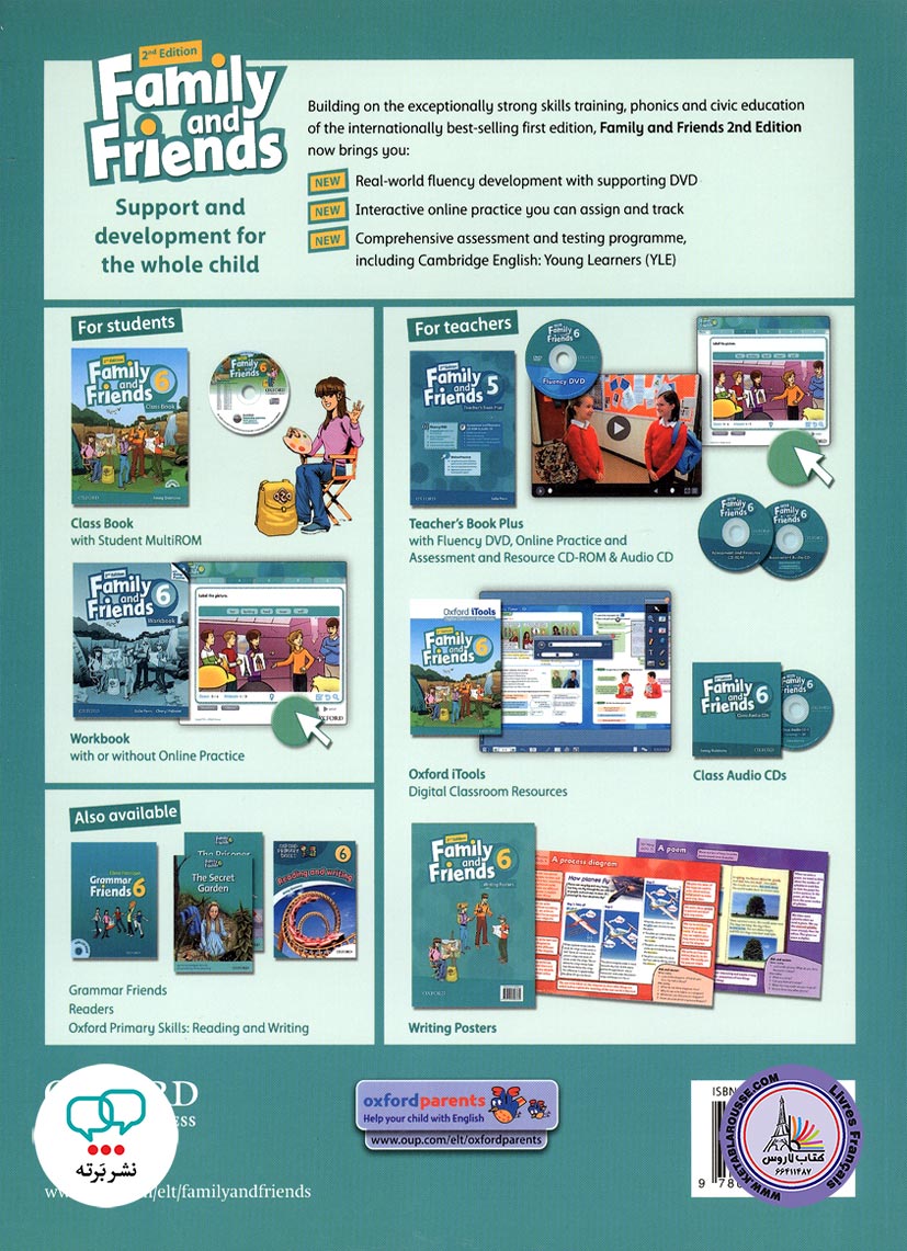 کتاب انگلیسی فمیلی اند فرندز Family and Friends 6 British 2nd Edition