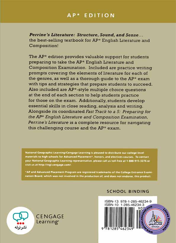 کتاب انگلیسی Perrines Literature Structure Sound and Sense 2 Poetry 12th Edition
