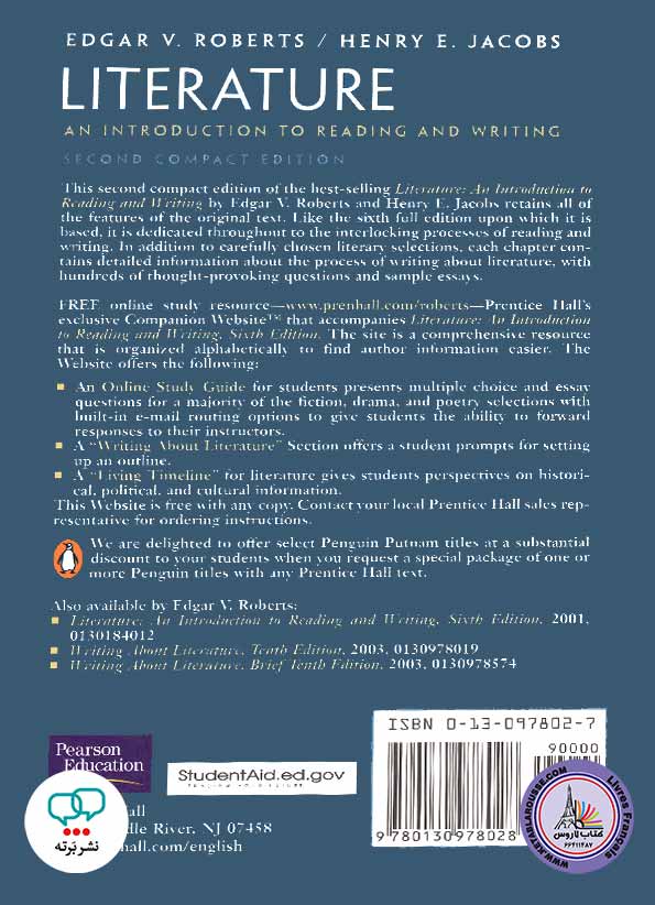 کتاب انگلیسی Literature An Introduction to Reading and Writing